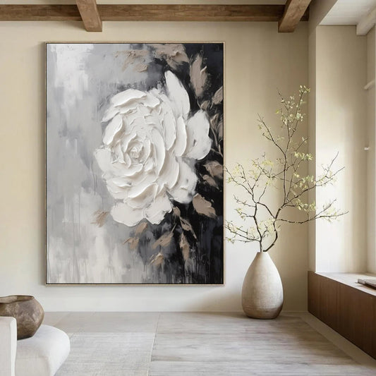 Large-Scale Textured Abstract Wall Art for Bedroom & Spa LargeART2104