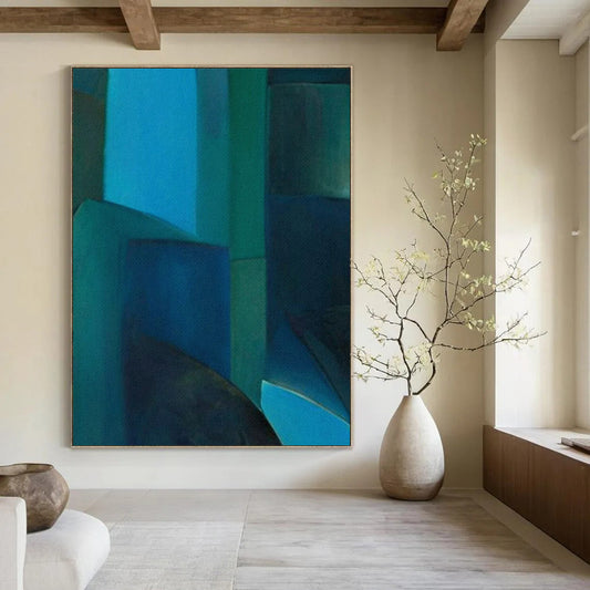 Monumental-Sized Hand-Painted Abstract Wall Art for Dining Room & Butler’s Pantry LargeART2255