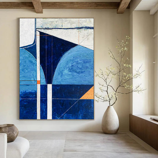 Enormous-Sized Hand-Painted Abstract Installations for Living Room & Hotel LargeART2372