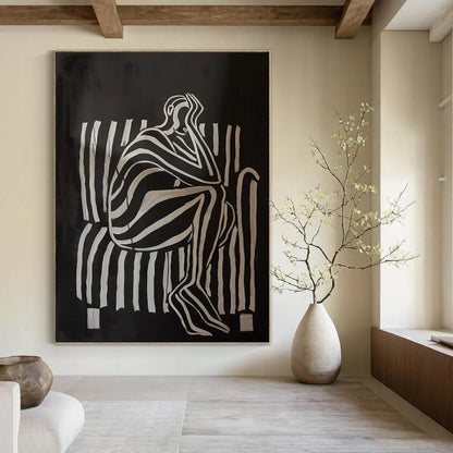 Richly Textured Abstract Wall Art for Bedroom & Living Room LargeART2044
