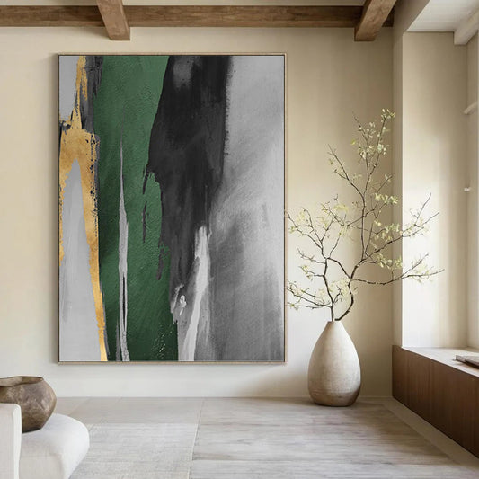 Gigantic Hand - Painted Textured Abstract Canvas for Dining Room & Hotel Lobby DKH1198