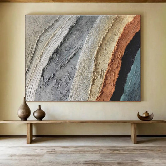 Colossal Hand - Painted Textured Abstract Wall Mural for Office & Living Room DKH619