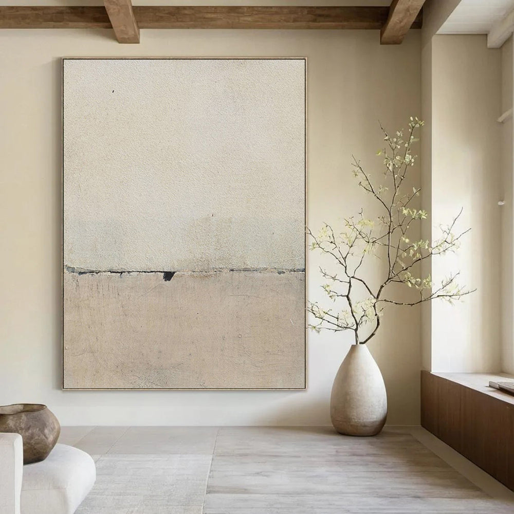 Large - Sized Warm - Hearted Hand - Painted Textured Abstract on Canvas for Dining Room & Living Room DKH1420