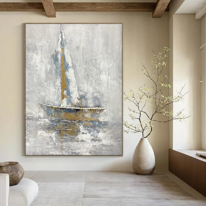 Graceful & Elegant Hand-Painted Bespoke Abstract Painting for Dining Room & Hallway LargeART1957