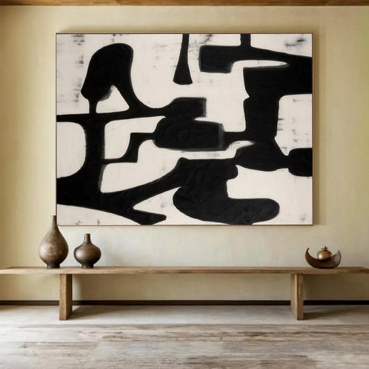 Bold Black Ink Shapes - Modern Office Edge DLZ063