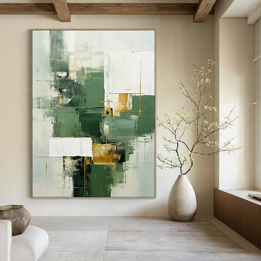 Large-Format Hand-Painted Abstract Canvases for Bar & Living Room LargeART2290