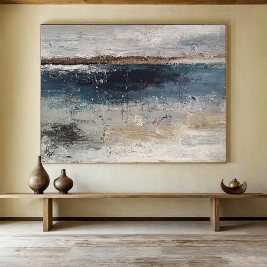 “Rhythmic Reverie” Colossal Abstract Artwork for Dining Room & Bar DKH288