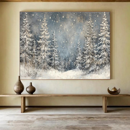 Large - Sized Original Hand - Painted Textured Abstract Painting for Accented Spaces DKH810