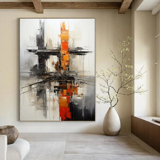 Tremendous Hand-Painted Abstract Wall Murals for Bedroom & Hallway LargeART2265