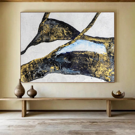 Custom - Crafted Large Abstract Wall Decor for Gym DKH011