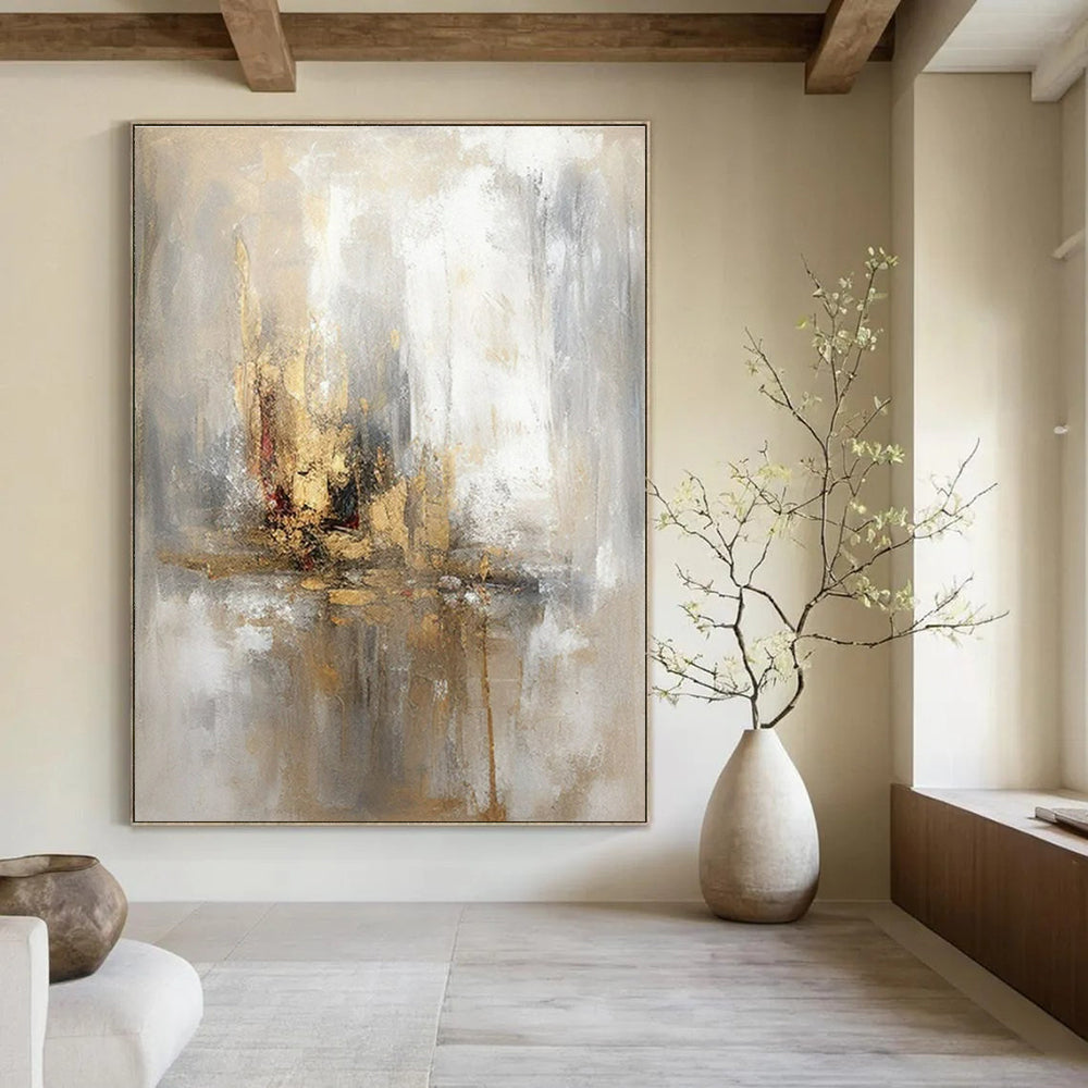 Custom Hand-Painted Abstract Art for Dining Room & Entryway LargeART1463