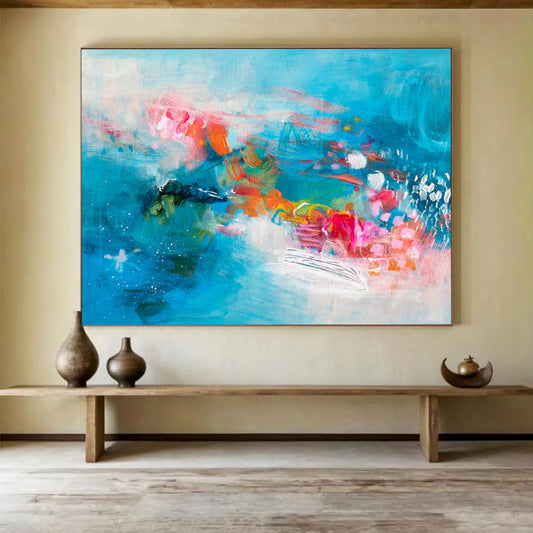 Custom - Designed Abstract Wall Art for Educational Institution DKH032