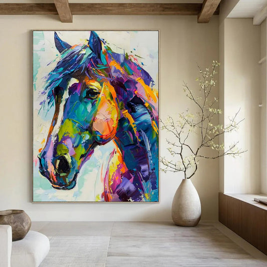 Grandiose Hand-Painted Abstract Art for Bedroom & Dressing Vanity LargeART2239