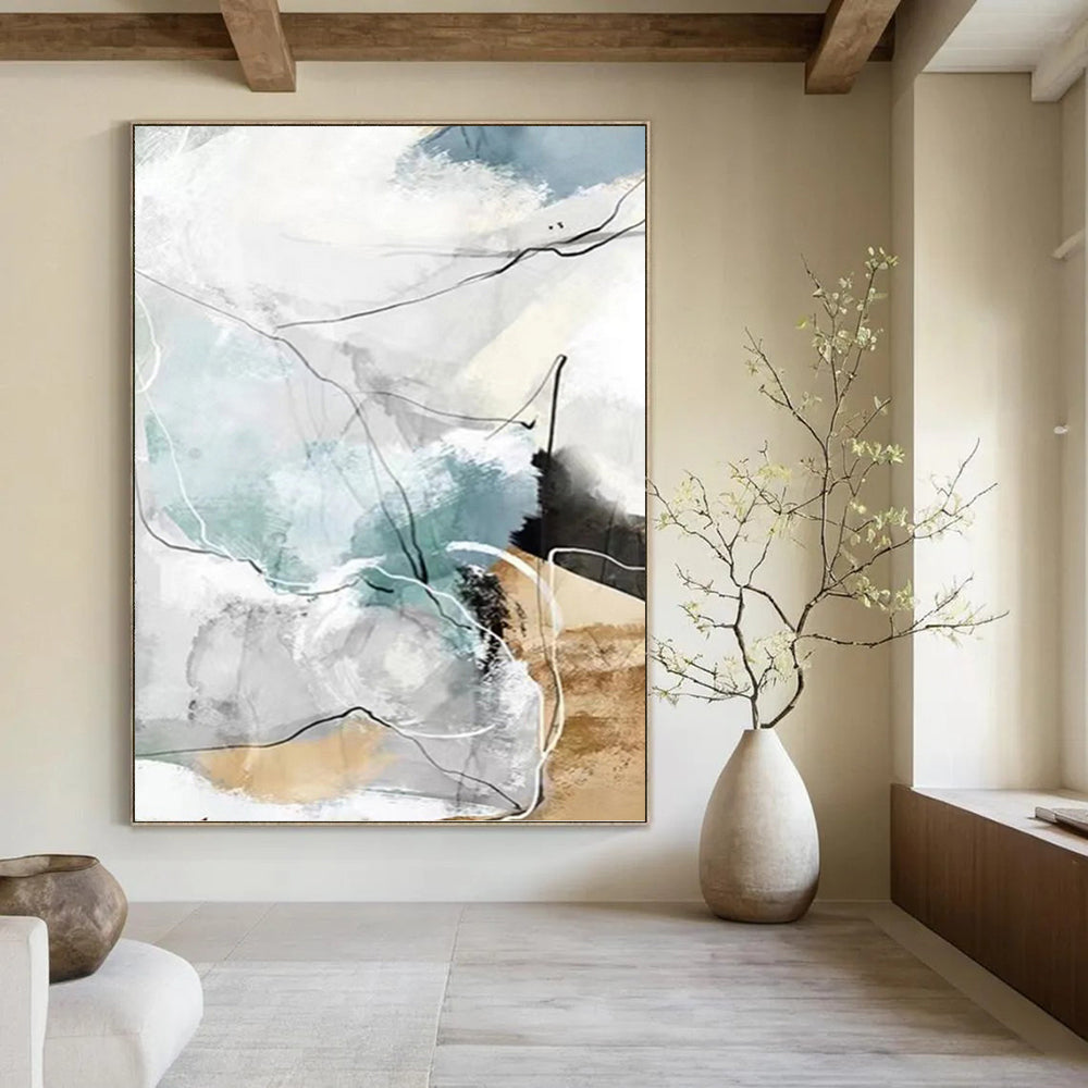 Mysterious Hand - Painted Textured Abstract for Bedroom & Hallway DKH1337