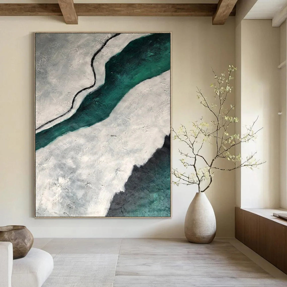 Handmade Big-Size Abstract Creations for Bedroom & Office DTP403