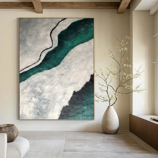 Handmade Big-Size Abstract Creations for Bedroom & Office DTP403