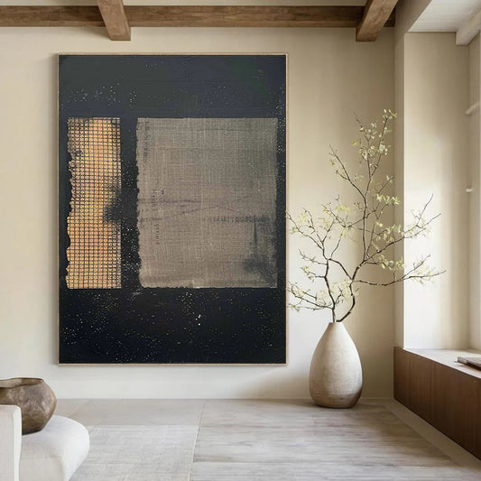Hand-Painted Large Custom Abstract Paintings for Bar & Entryway DTP307