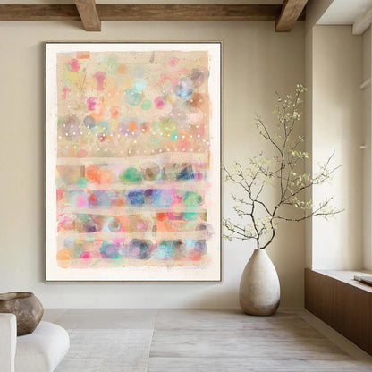 Hand-Painted Bespoke Abstract Canvas for Bedroom & Hotel LargeART1827
