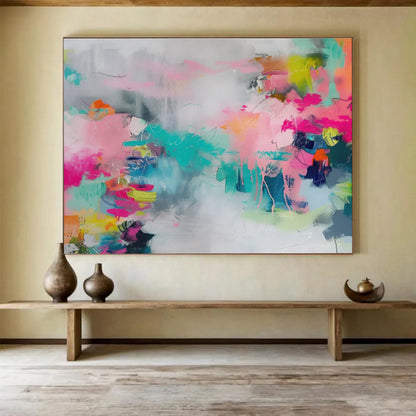 Large - Sized Abstract Canvas for Bedroom & Hallway DKH475