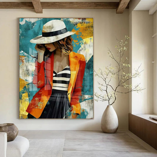 Colossal Hand-Painted Abstract Artworks for Bedroom & Kids' Room LargeART2191