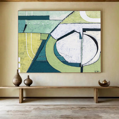 Colossal Hand - Painted Abstract Art for Bedroom & Office DKH543