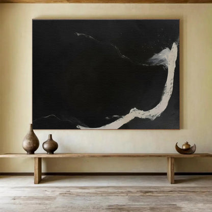 Large - Sized Hand - Painted Textured Abstract Art for Bar & Entryway DKH591