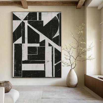 Custom - Engineered by Designers: Hand - Painted Textured Canvas Artwork for Living Room & Office DKH1151