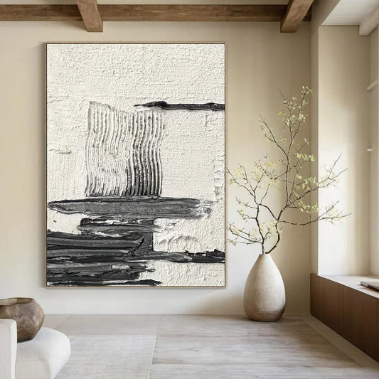 Large Custom Textured Abstract Paintings for Living Room & Office DTP388