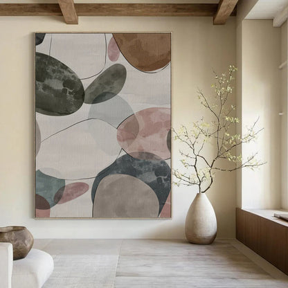 Creatively Directed Hand - Rendered Textured Canvas Abstract for Bedroom & Hallway DKH1157