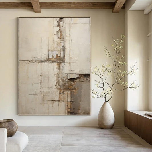Dynamic Hand - Painted Textured Abstract Painting for Living Room & Office DKH1319