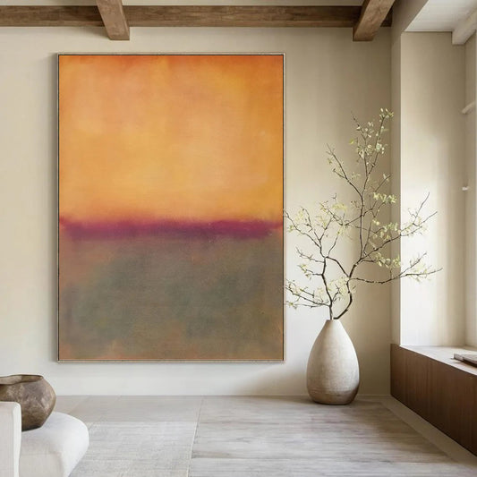 Grand - Proportioned Vertical Hand - Painted Textured Custom Abstract Madrigal for Living Room and Entryway DKH1602