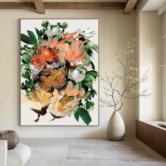 Hand-Painted Custom Abstract Art: Big Sizes for Bedroom & Office DTP217