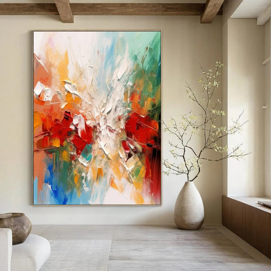 Titanic - Scale Hand - Painted Textured Custom Abstract Artwork for Bar and Entryway DTP079