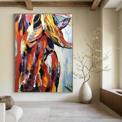 Luxurious Hand - Painted Textured Abstract Art for Hotel & Entryway DKH1272