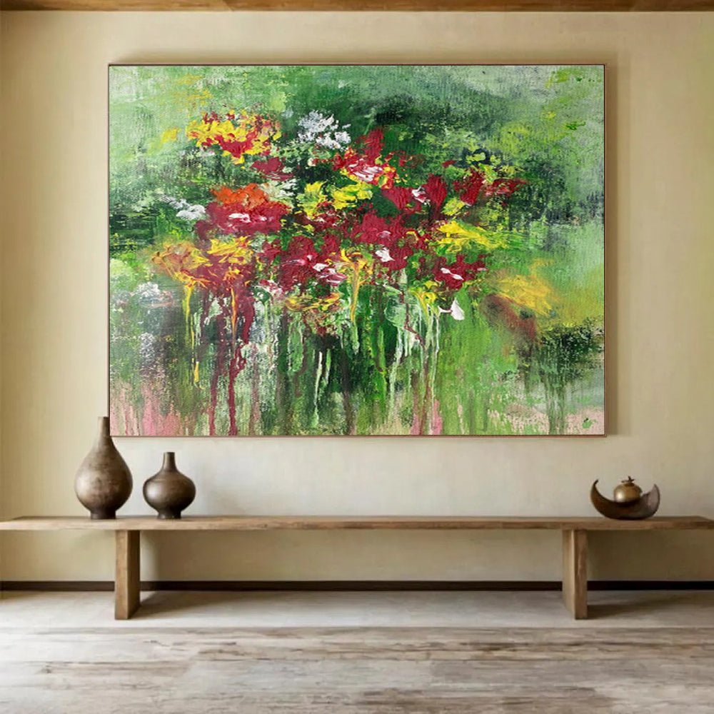 Custom - Designed Giant Abstract Canvas for Entryway DKH008