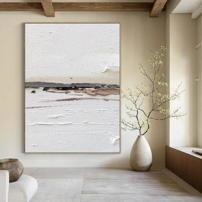 Large Vertical Custom Abstract Hand - Painted Canvas for Office and Bar DKH1664
