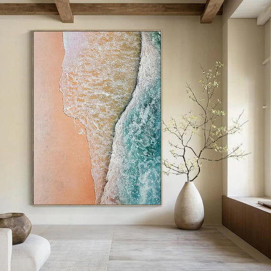 Titanic - Proportioned Hand - Painted Custom Abstract Artwork for Living Room and Bar DTP044