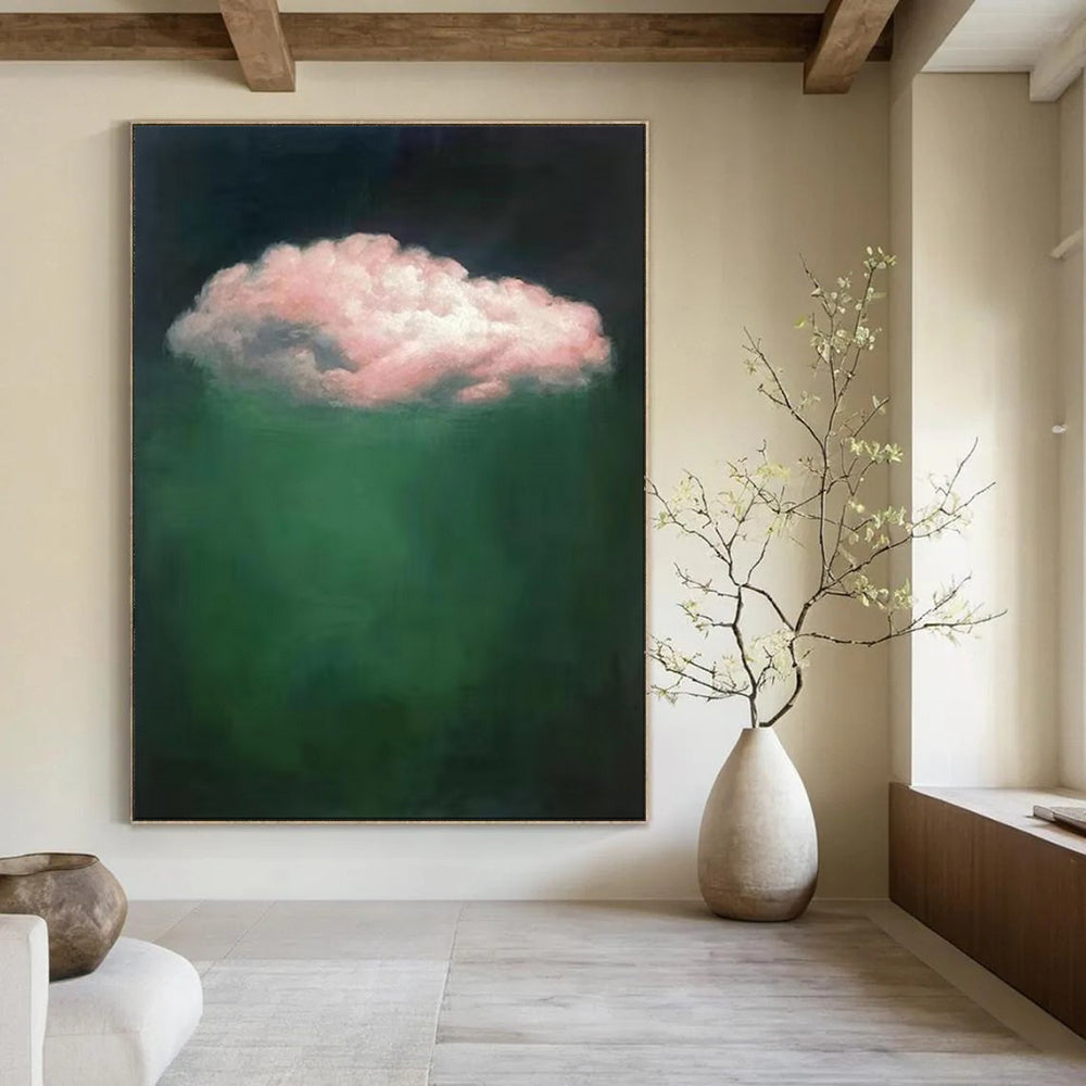 Modern & Geometric Hand-Painted Custom Abstract Painting for Office & Bar LargeART1984