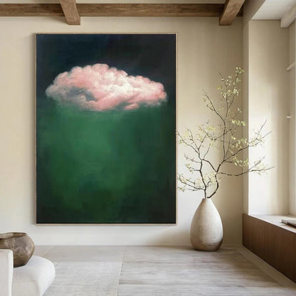 Modern & Geometric Hand-Painted Custom Abstract Painting for Office & Bar LargeART1984