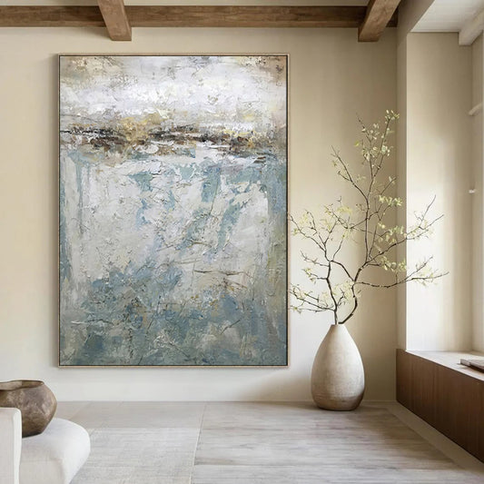 Dynamic & Expressive Hand-Painted Custom Abstract Painting for Bar & Entryway LargeART1972
