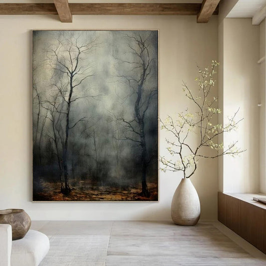 Hand-Painted Bespoke Abstract Canvas for Dining Room & Hotel LargeART1916