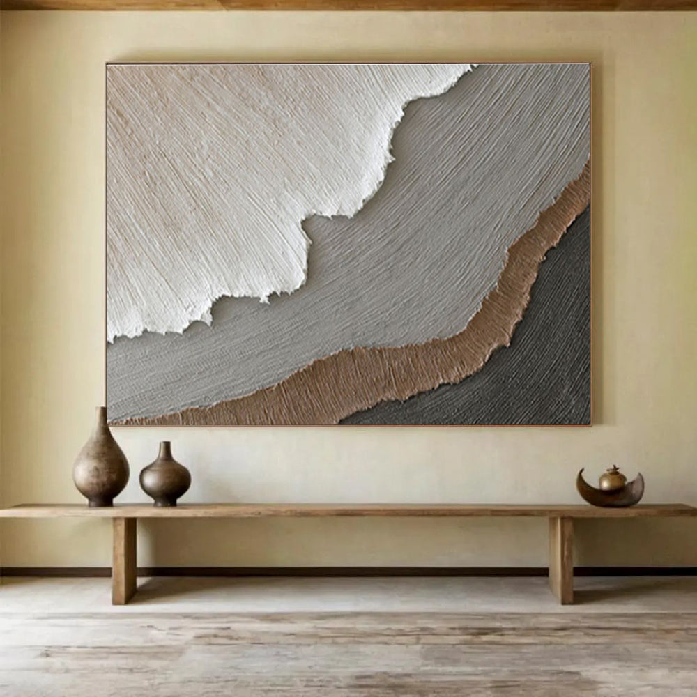 “Mystic Reflections” Giant Abstract Canvas for Bedroom & Entryway DKH251