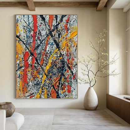 Grandiose Hand-Painted Abstract Art for Bedroom & Hotel Lobby LargeART2355