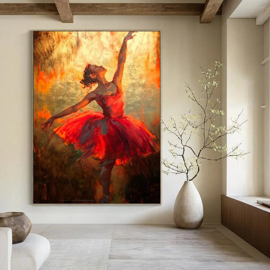 Large Vertical Custom Abstract Hand - Painted Masterpiece for Bar and Hallway DKH1639
