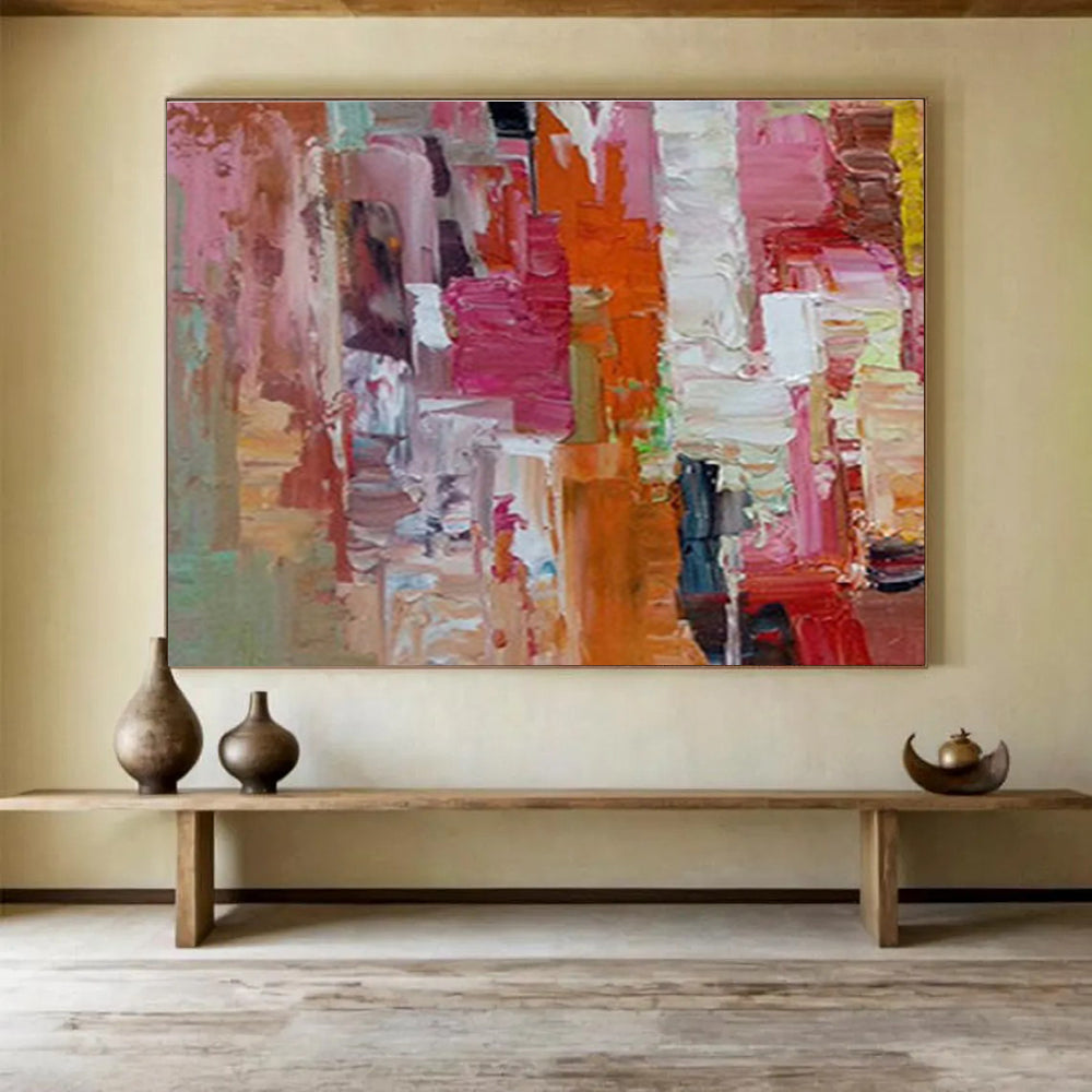Large - Sized Abstract Canvas for Bedroom & Dining Room DKH375