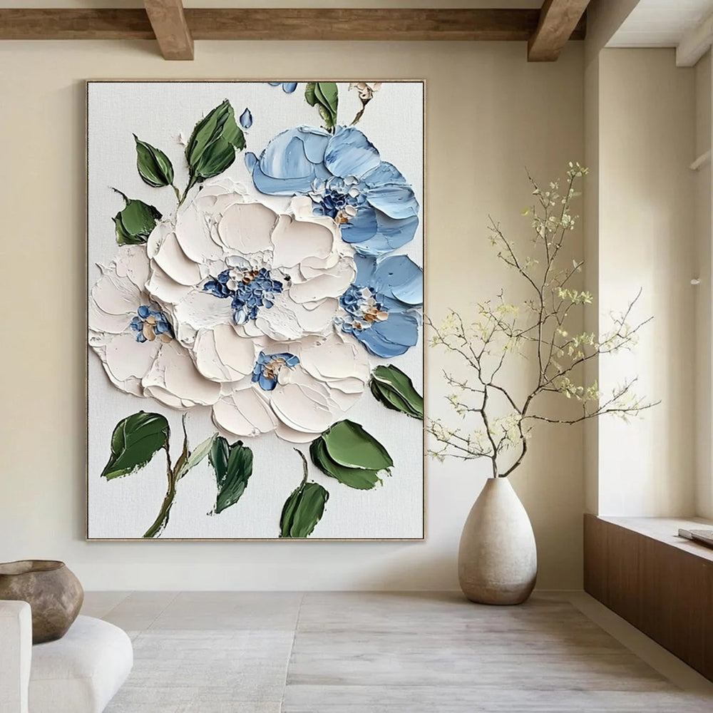 Alluring Hand - Painted Textured Abstract on Canvas for Bedroom & Entryway DKH1387