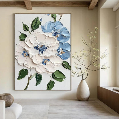 Alluring Hand - Painted Textured Abstract on Canvas for Bedroom & Entryway DKH1387