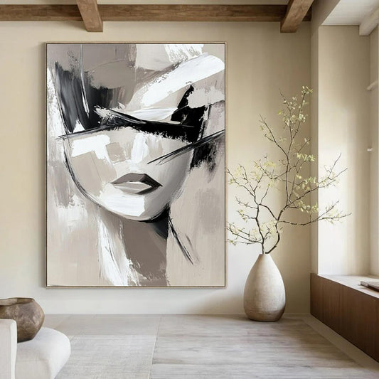 Tremendous Hand-Painted Abstract Art for Bedroom & Meditation Room LargeART2193