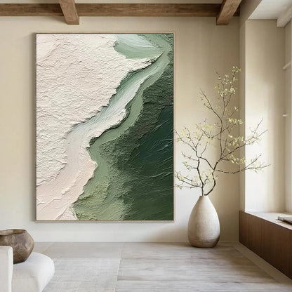 Dynamic Hand - Painted Textured Abstract Painting on Canvas for Bedroom & Office DKH1382
