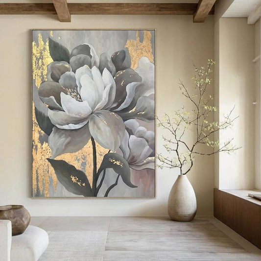 Massive Vertical Hand - Painted Textured Custom Abstract Hymn (with Woven - Basket Textures) for Bedroom and Entryway DKH1620